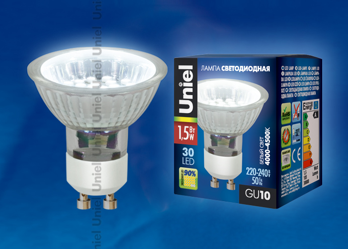 LED-JCDR-SMD-1,5W/NW/GU10 105 Lm Картон - фото 47926