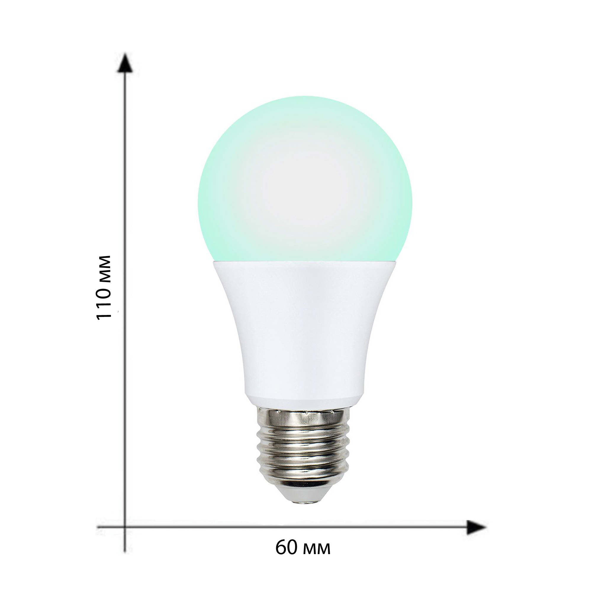 LED-A60-9W/SCBG/E27/FR/DIM IP65 PLO65WH