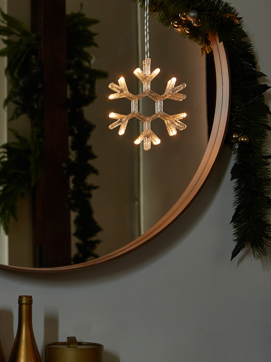 ULD-H1819-012/STA/3AAA WARM WHITE IP20 SNOWFLAKE